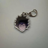 Mob Psycho Funny Anime Keychain Reigen Arataka Ekubo Key Chain Bag Pendant