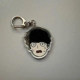 Mob Psycho Funny Anime Keychain Reigen Arataka Ekubo Key Chain Bag Pendant
