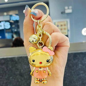 Cartoon Acrylic Kitten Doll Keychain Bag Pendant