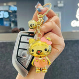 Cartoon Acrylic Kitten Doll Keychain Bag Pendant