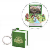 3D Dinosaur Fold Book Toy Keychain Ornament Novelty Mini Gift