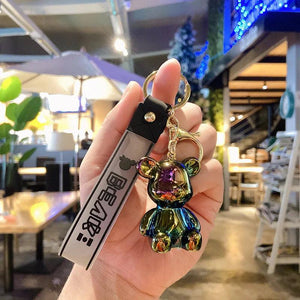 Acrylic Cartoon Bear Key Chain - Creative Bear Pendant