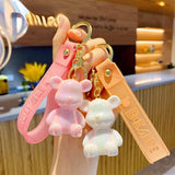 Acrylic Cartoon Bear Key Chain - Creative Bear Pendant