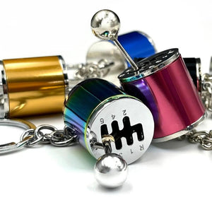 Gearshift Toy Manual Gear Key Pendant Racing Transmission Keyring