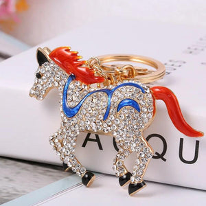 Animal Series Keychain Puppy Donkey Dragonfly Alloy Girl Bag Pendant