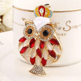Keychain Owl Series Rhinestone Couple Bag Gift Pendant Car Pendant