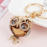 Keychain Owl Series Rhinestone Couple Bag Gift Pendant Car Pendant