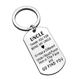 Uncle Keychain Thank You for Being My Uncle Keychain Father?s Birthday Christmas