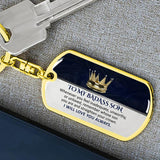 Keepsake for Son Grandson Daughter Granddaughter Keychain from Grandma Grandpa