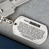 Keepsake for Son Grandson Daughter Granddaughter Keychain from Grandma Grandpa