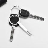 DADDY Keychains for Men, Stainless Steel Bar Keychain To Dad Drive Safe Gift