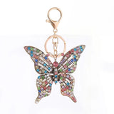 Crystal Hollow Butterfly Keychain Pendant Small Gift Bag Pendant
