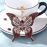 Crystal Hollow Butterfly Keychain Pendant Small Gift Bag Pendant