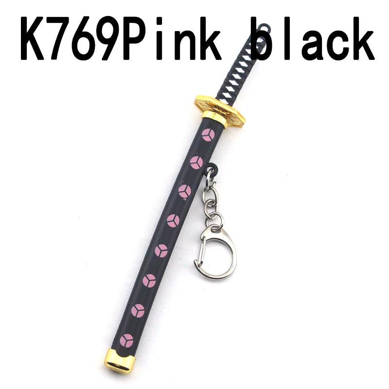Anime Demon Slayer Sword Keychain Katana Ghost Blade Pendant Cosplay Toy K769