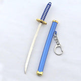 Anime Demon Slayer Sword Keychain Katana Ghost Blade Pendant Cosplay Toy K769