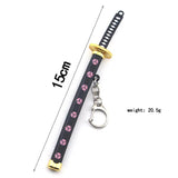 Anime Demon Slayer Sword Keychain Katana Ghost Blade Pendant Cosplay Toy K769