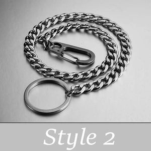 Long Trousers Hipster Key Chains 304 Stainless Steel Key Ring