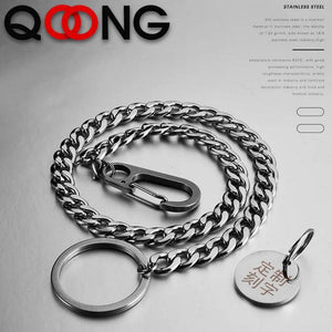 Long Trousers Hipster Key Chains 304 Stainless Steel Key Ring