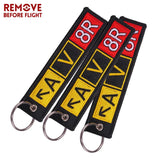 Aviator Flight Crew Key Chain Jewelry Pilot Key Ring Embroidery Aviation Gift