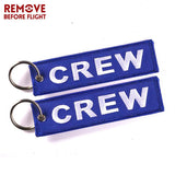Aviator Flight Crew Key Chain Jewelry Pilot Key Ring Embroidery Aviation Gift
