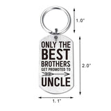 Promoted to Uncle Keychain Ring Father's Present for Uncle Brother