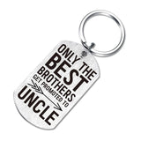 Promoted to Uncle Keychain Ring Father's Present for Uncle Brother