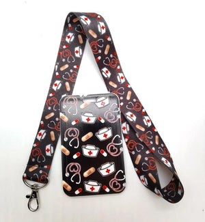 1 pcs Doctors Nurse Key Chains Neck Strap ID Card Lanyard