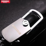 Men's Waist Hanging Key Chain Stainless Steel Key Ring Rotating Double Ring