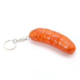 PVC Roast Sausage Keychain Hot Dog Pendant Cevapcici Key Ring