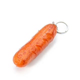 PVC Roast Sausage Keychain Hot Dog Pendant Cevapcici Key Ring