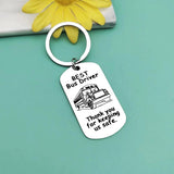 Bus Driver Appreciation Keyring Thank You Gift for Him Her