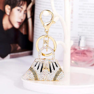 Crystal Alloy Keychain Mini Bag Automobile Hanging Souvenirs