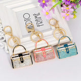 Crystal Alloy Keychain Mini Bag Automobile Hanging Souvenirs