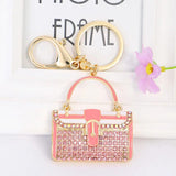 Crystal Alloy Keychain Mini Bag Automobile Hanging Souvenirs