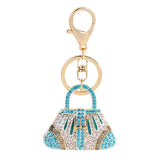Crystal Alloy Keychain Mini Bag Automobile Hanging Souvenirs