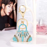 Crystal Alloy Keychain Mini Bag Automobile Hanging Souvenirs