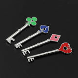4Pcs RPD Keychains Playing Card Keyring For Men Fans Gift