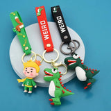 Playful Dinosaur Keychain for Car or Bag
