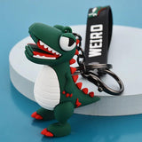 Playful Dinosaur Keychain for Car or Bag