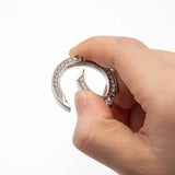 5Pcs Rhinestone O Rings Carabiner Snap Buckle DIY Pendant Bag Strap Keychain Hoo