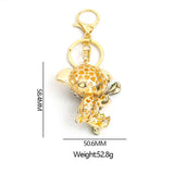 Koala Rhinestone Keychain Funny Animal Pendant Keyring Car Key Holder