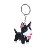Dog Keychain Figure PVC Doll Toys Shiba Inu Bull Terrier Gift for Car