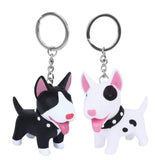 Dog Keychain Figure PVC Doll Toys Shiba Inu Bull Terrier Gift for Car
