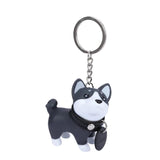Dog Keychain Figure PVC Doll Toys Shiba Inu Bull Terrier Gift for Car