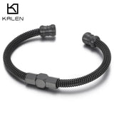 Stainless Steel Mesh Twisted Bracelet Men's Accessories