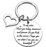 Sweet 16 Birthday Keychain for Sisters