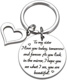 Sweet 16 Birthday Keychain for Sisters