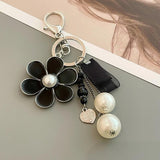 Sunflower Pearl Keychain Chain Car Keychain for Guests