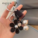 Sunflower Pearl Keychain Chain Car Keychain for Guests