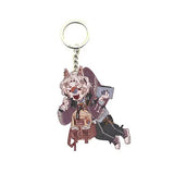 Countryhumans Man Anime Acrylic Key chain High Zinc Alloy Brelok